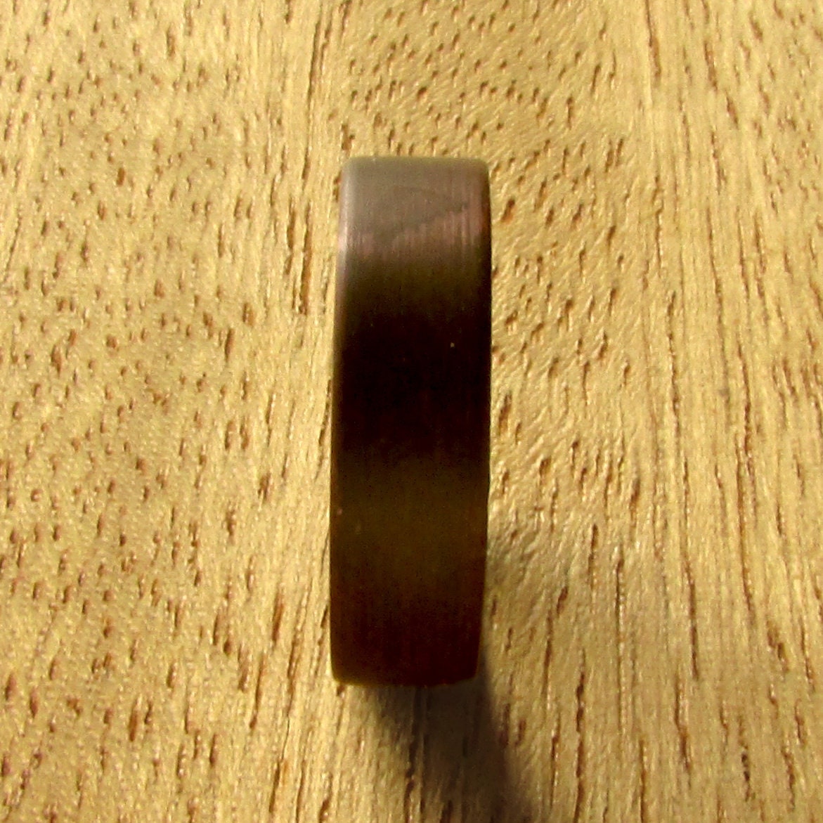 Dark copper wedding ring for men, mens alternative wedding band pure copper, 7th wedding anniversary gift for him, Dark patina copper band