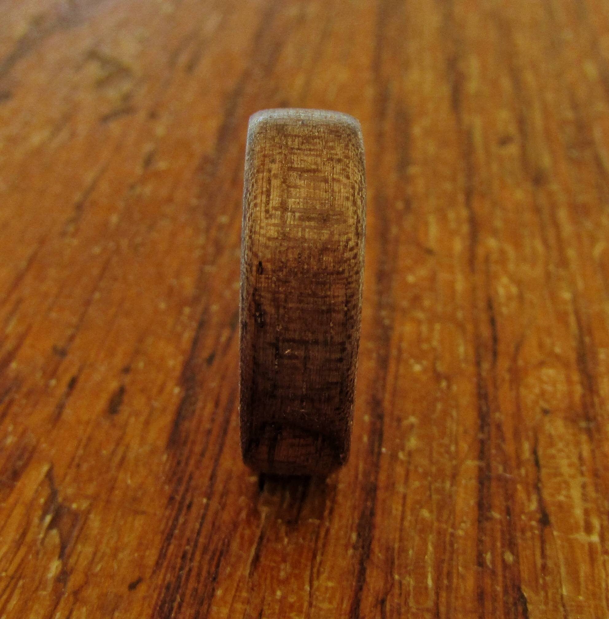 Dark walnut wooden wedding ring, bentwood ring mens, 5 year anniversary gift for him, With wooden ring box, eco friendly natural jewelry