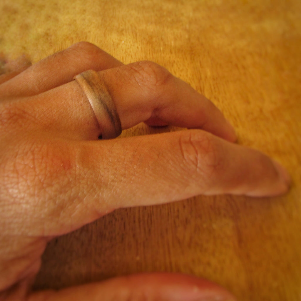 American Sweetgum wooden wedding ring, eco friendly wedding bands for men, Alternative 5 year anniversary gift for husband, sustainable shop