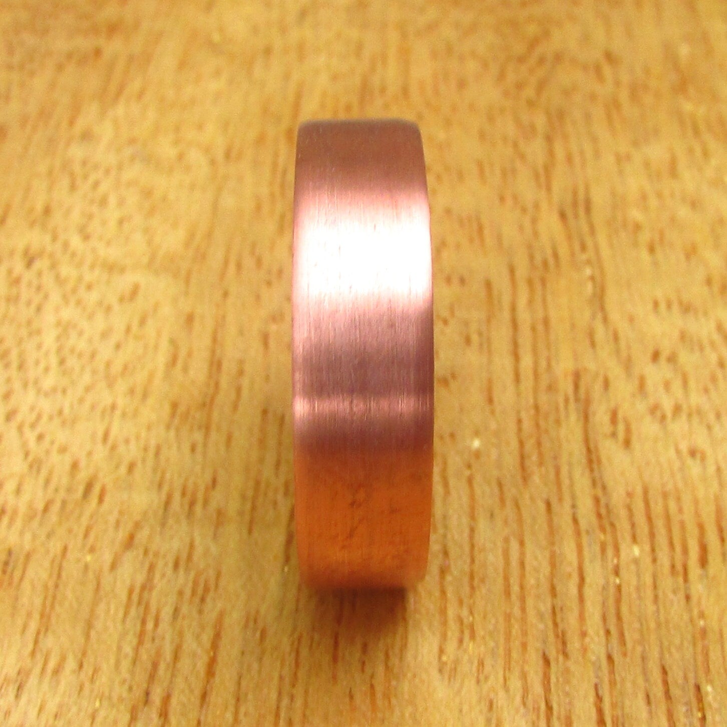 Black eucalyptus wood and copper anniversary ring, alternative wooden wedding bands, 7 year anniversary gift ideas for husband, sustainable