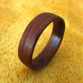 Sapele wood wedding ring, bentwood ring, wooden wedding band, bentwood ring, lightweight red brown ring for men, alternative wedding rings