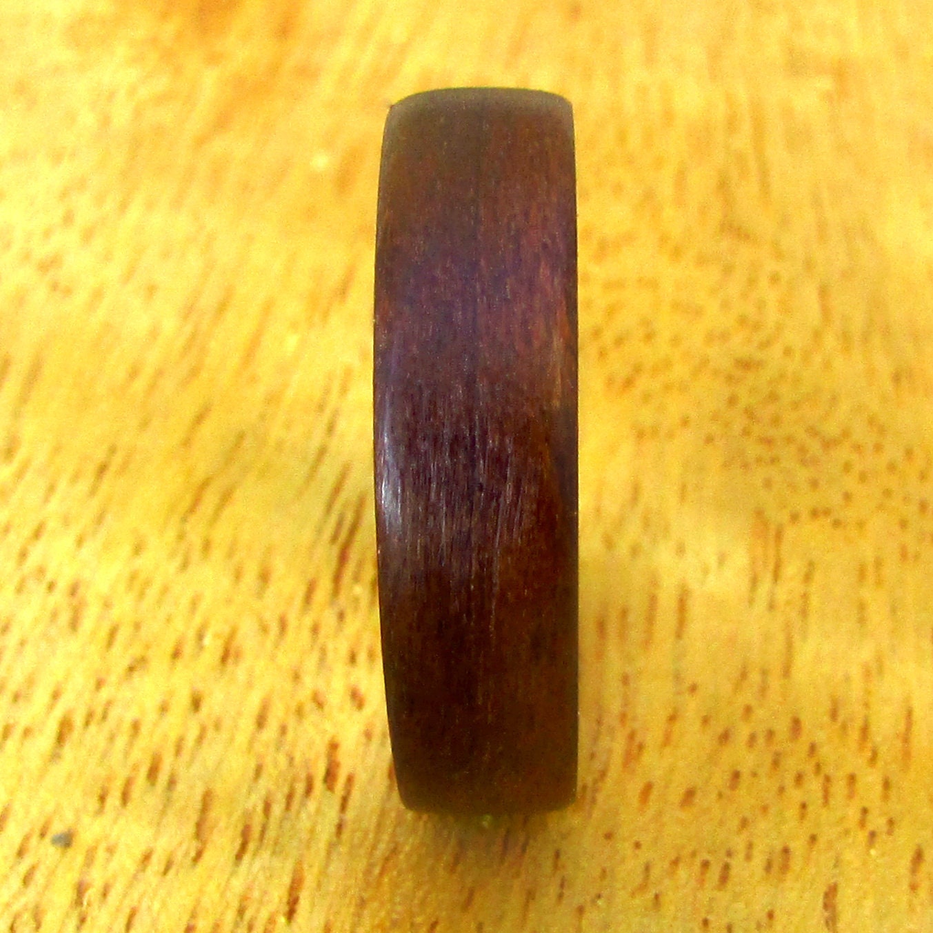 Dark aspen wood wedding band, Wood and copper ring men, unique 5 year anniversary gift for him, hipster wedding ring, sustainable jewelry