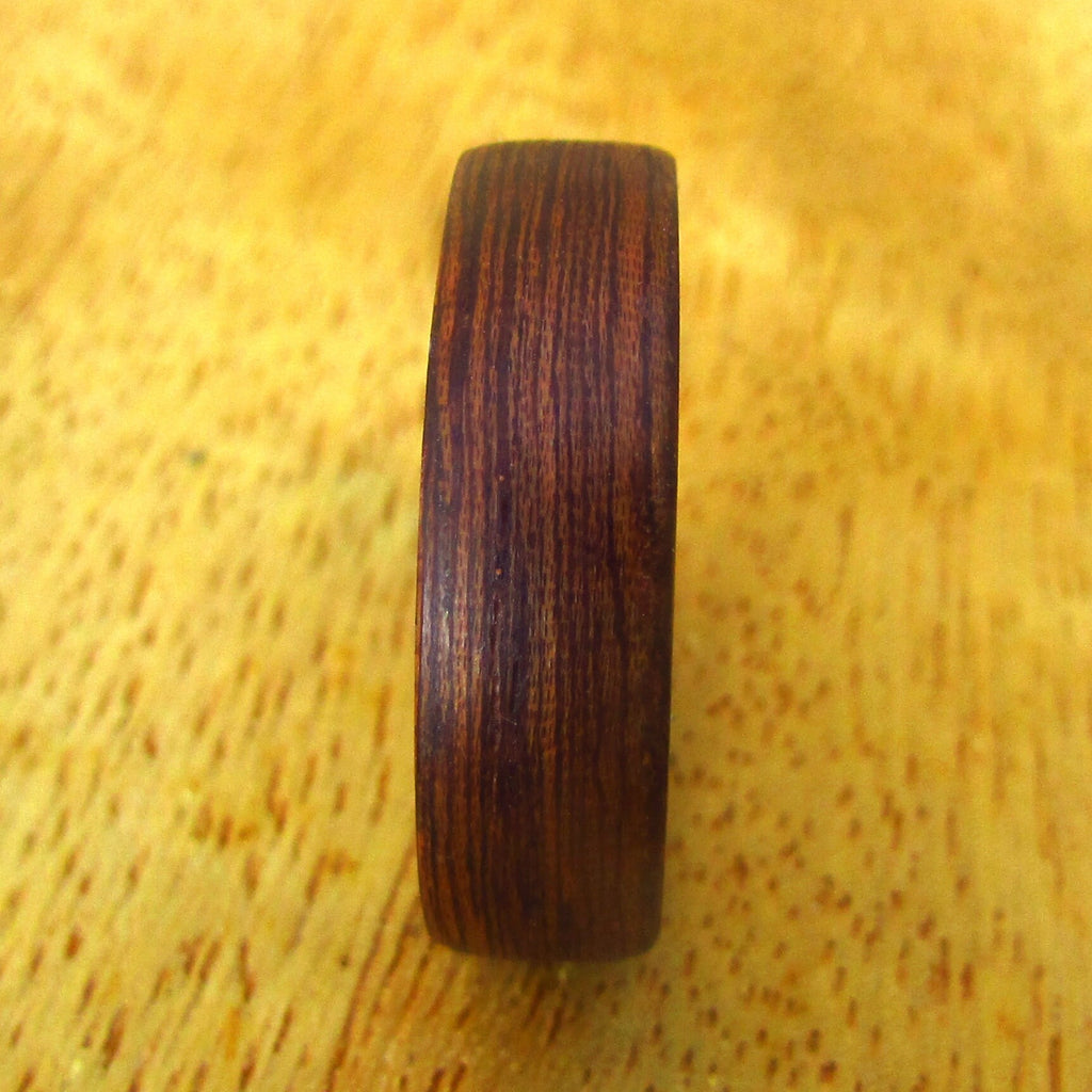 Sapele wood wedding ring, bentwood ring, wooden wedding band, bentwood ring, lightweight red brown ring for men, alternative wedding rings