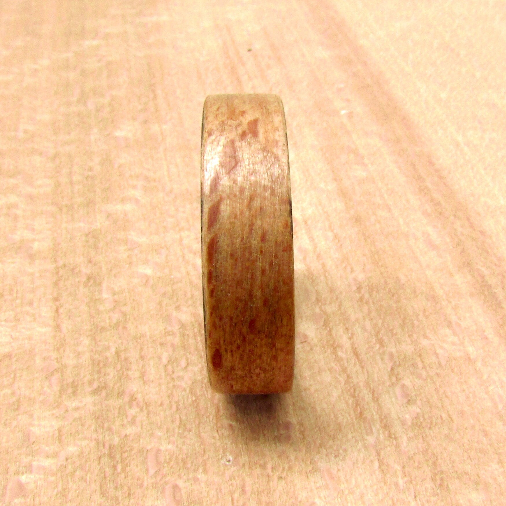 Ebony wood and beech wood bentwood ring, all wooden wedding ring for him, 5 year anniversary gift for husband, size  0-16 mens jewelry